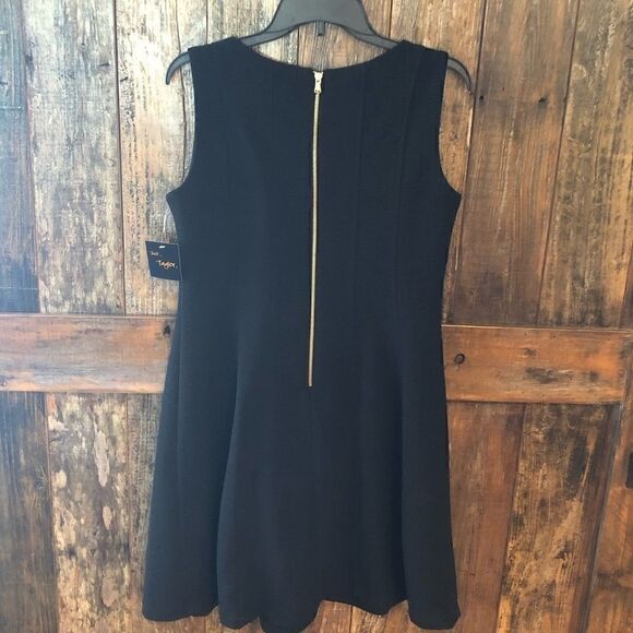 Just Taylor Sz 8 NWT Black Sleeveless Fit & Flare Summer Event LBD Dress - Picture 8 of 8
